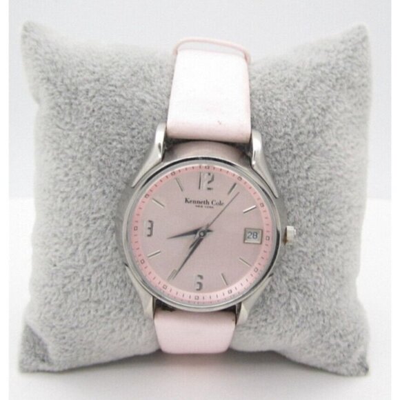 Women Kenneth Cole New York Quartz WR Analog 34mm Dial Causal  Pink Watch (F844) - Picture 1 of 9